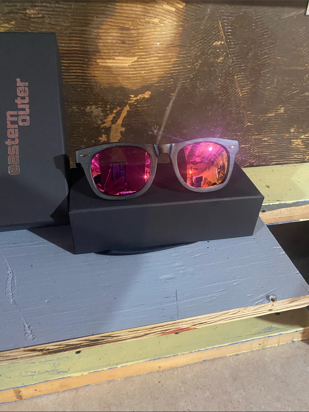 EASTERN OUTER Sunglasses with Pink Mirrored Lenses - NWT